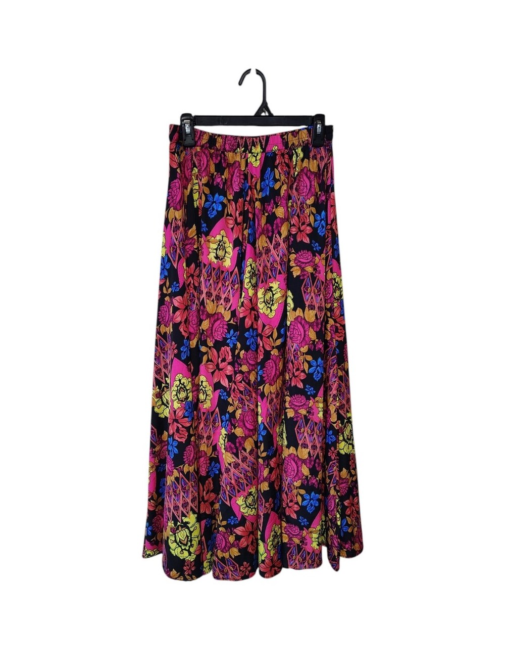 CHRISTIAN SIRIANO sz Small Multicolor Tropical Flowers BOHO MAXI SKIRT Full Long